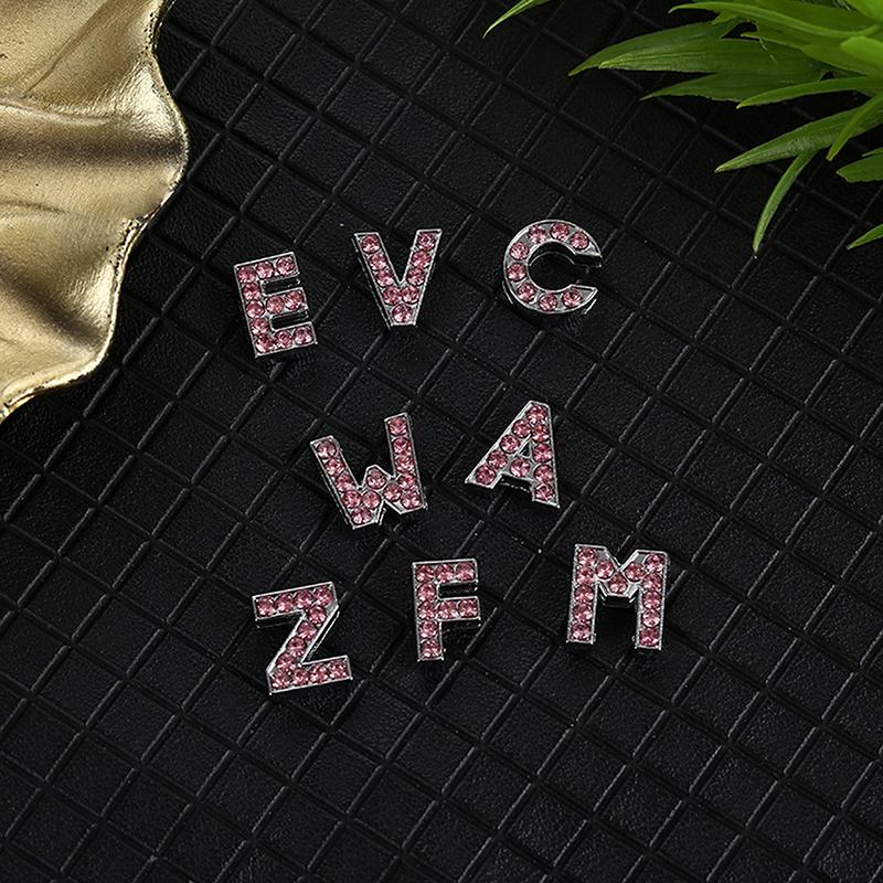 26Pcs Cartoon Letter Nail Art Charm Rhinestone English Letter Diy Nail Decoration Fashion Diy Manicure Decorations Accessories