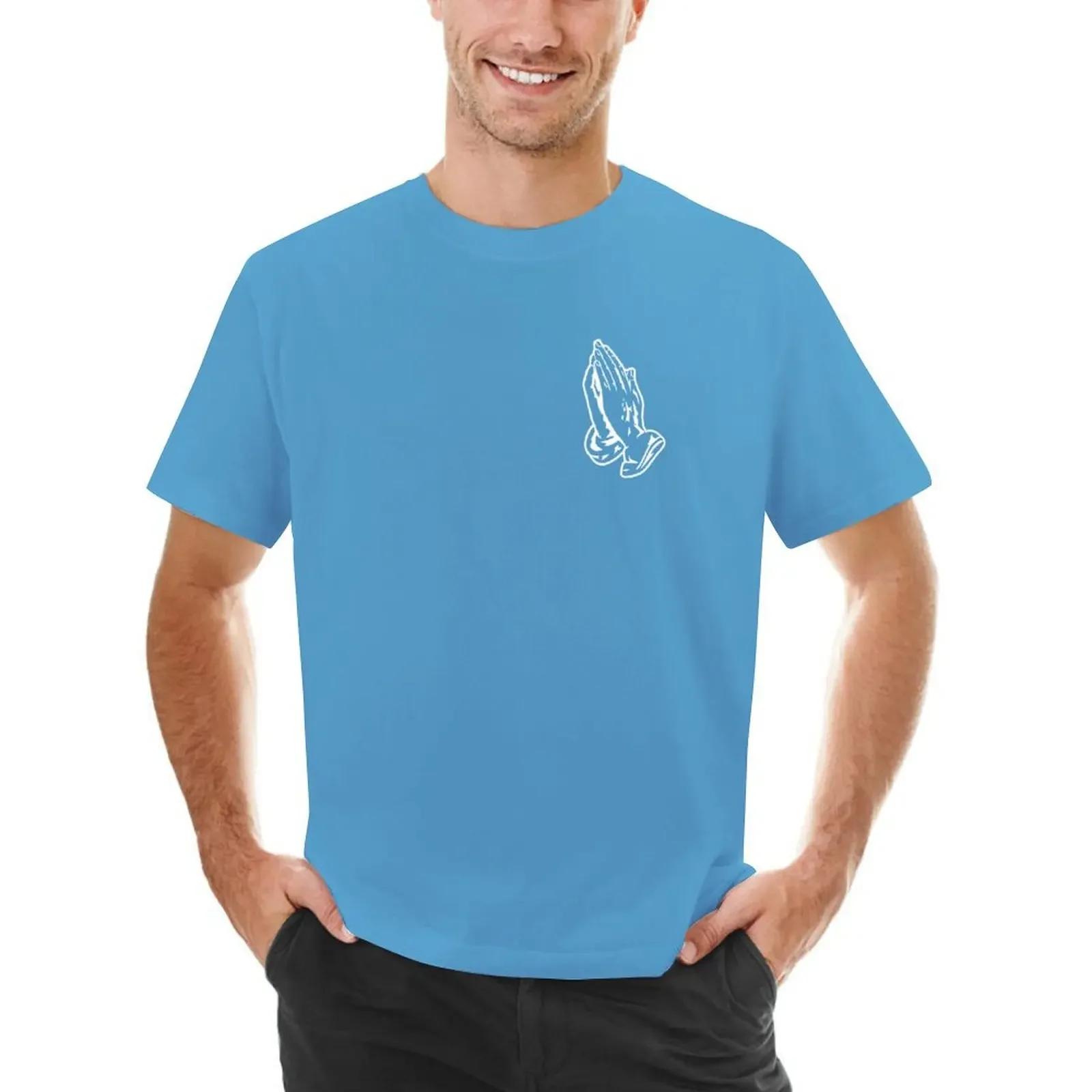 Футболка с логотипом Drake Praying Hands уличная одежда винтажные футболки простые аниме — фото 6