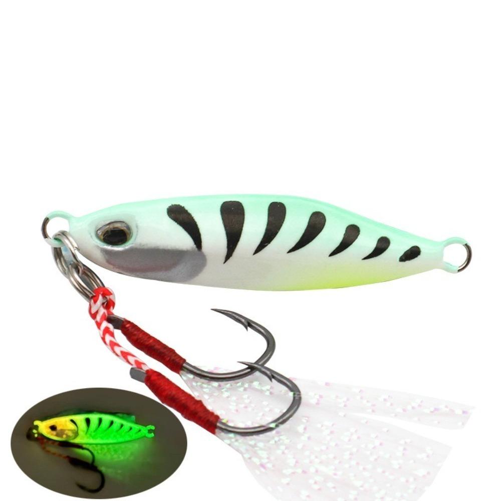 

2pcs Realistic Action Metal Jig Vibrant Colors Saltwater Fishing Lure Shore Casting 10g-4#