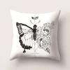European Color Butterfly Print Sofa Cushion Cover Pillowcase Home Party Car Bedding