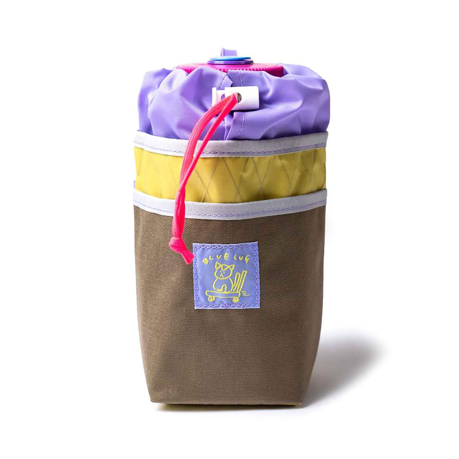 

Сумка на вынос BLUE LUG с держателем для напитков и сумкой для аксессуаров для велоспорта X-Pac Велосипеды, Туризм, (Банановый/Бежевый)