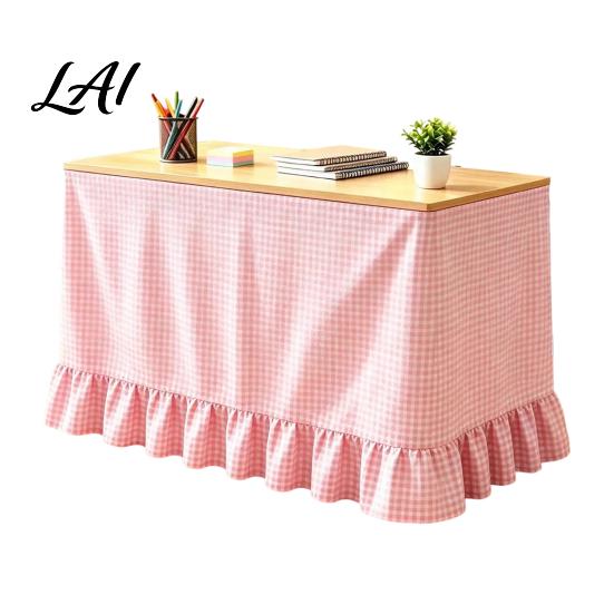 Classroom Desk Cover Gingham Ruffled Table Skirt Cottagecore Teacher Skirt for Classroom Plaid Tablecloth Birthday Wedding Baby Shower Party