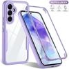 360 Full Screen Protection HD Transparency Phone Cover Case for Samsung A55 A35 A25 A15 A05S A73 A72 A71 A54 A53 A52 A51 4G 5G