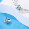 Winter Style Copper Snowflake Snowman Skiing Pendant Beads Fit Diy Bracelet Necklace Premium Seasonal Gifts