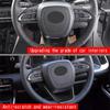 RHD Car Interior Steering Wheel Cover Trim Sticker Kits For Toyota Voxy Noah 90 Series  +ABS Carbon Fiber Accessories-M5