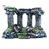 Aquarium Fish Tank Decoration Artificial Roman Column Ruins Castle Ornaments