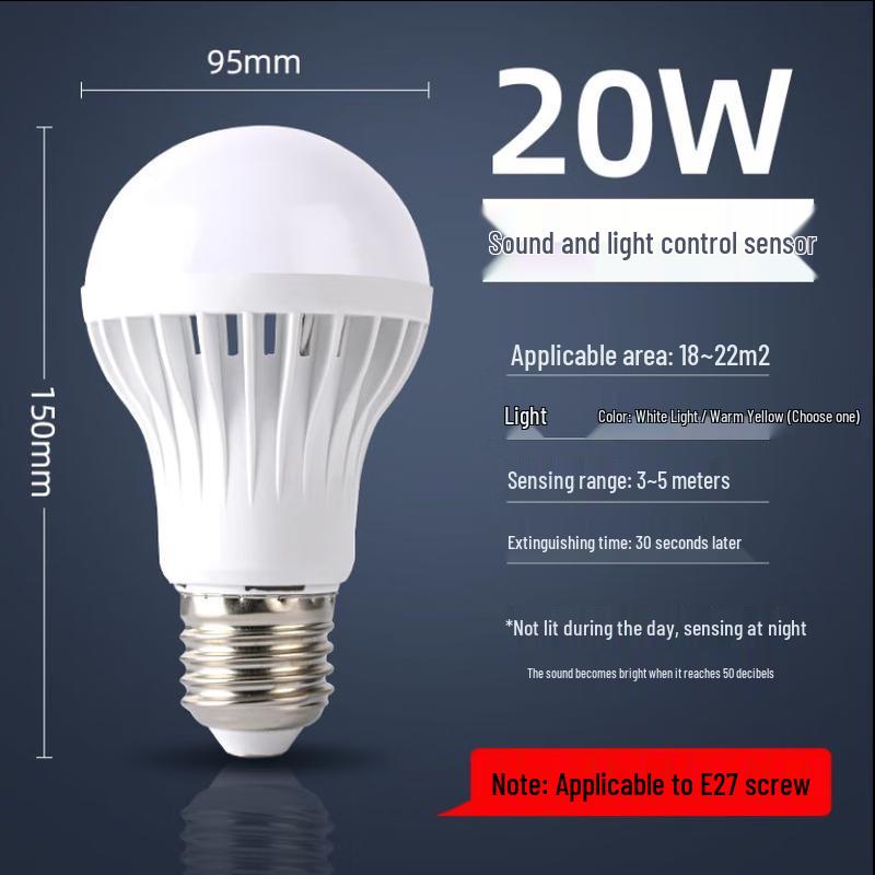 Yunpo Sound & Light Sensor LED Bulb