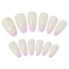 Wear Manicure Wear Nail Piece Blue And White French Wearable Manicure False Nail