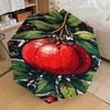 1pc Pomegranate, Botanical Automatic Open/Close Umbrella Compact Folding Umbrella with 8-Rib Shaft for Women/Men, Elegant Birthday1207S