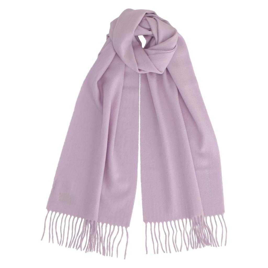 JILL STUART Plain Cashmere Spun Scarf 30cm wide x 180cm long Women's (60113024E, Lilac) - Approx.