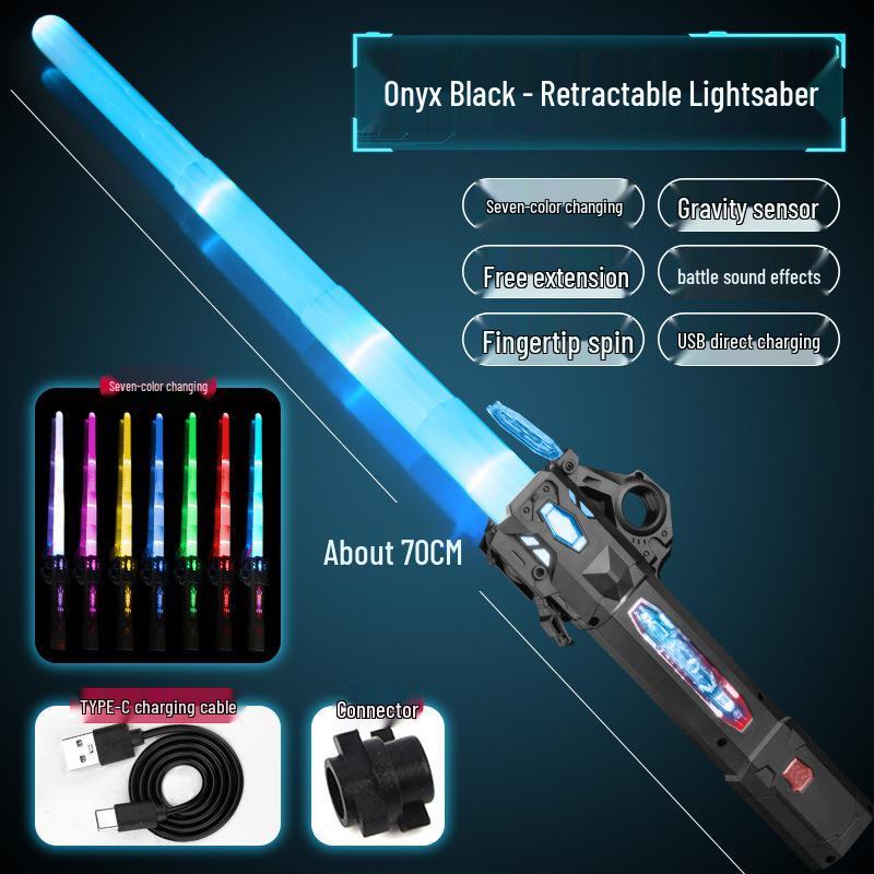 Children's Colorful Telescopic Lightsaber with Sound Effects