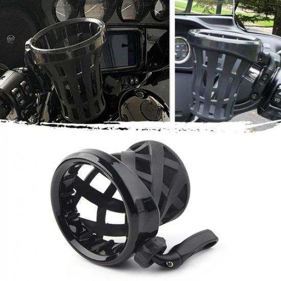 For Honda Gold Wing GL1800 Motorcycle Front Handlebar Cup Holder Drink Black 18+