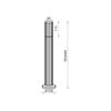 Vertical Black Garden Lamp 1Xgu10 Ip44