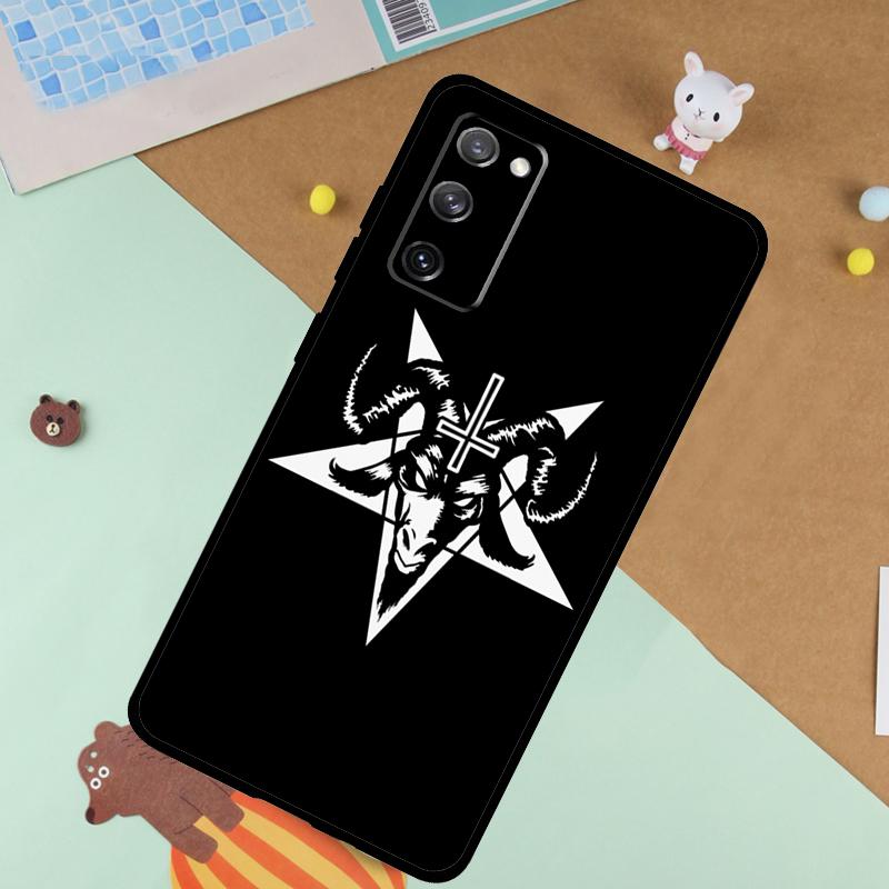 Goat Head Satan Soft Case For Samsung Galaxy S24 Ultra S9 S10 S20 S22 S21 Plus S23 FE S25 Ultra Funda Cover