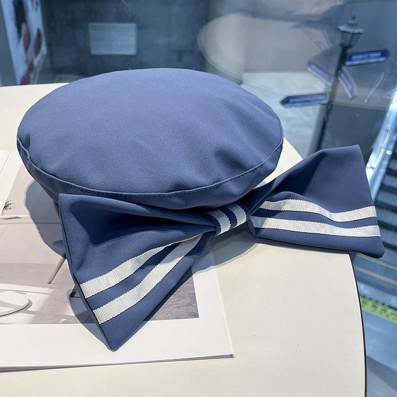 Cute Butterfly Bow Beret Hat For Women Spring Summer Fashion Accessory