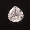 AAA Flawless 15mm Heated Ceylon White Sapphire Heart Cut Loose Gemstone