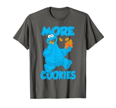 Camiseta Vila Sésamo Monstro das Bolachas Mais Bolachas