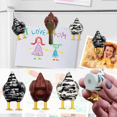 Magnet pentru frigider cu fund de pui Magnet de frigider Design artistic decorativ amuzant Magnet puternic Set de pui Acasă
