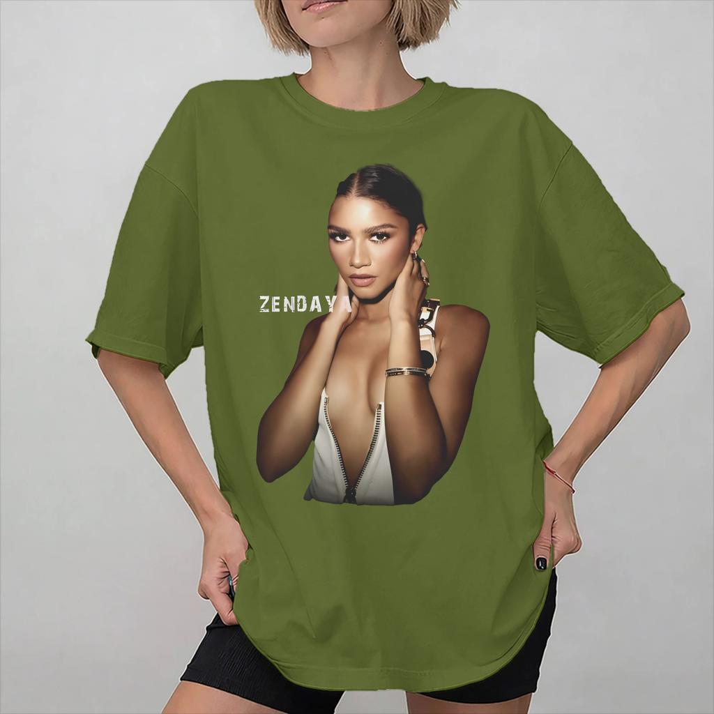 Unisex Women Graphic Ruby Rue Zendaya T Shirt Tee Pure Cotton Tshirts Clothes