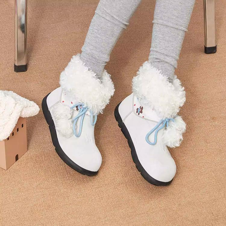 Mazurism winter new thick-soled velvet snow boots casual warm short boots fluffy cotton shoes
