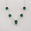 Chrome Diopside Gemstone 925 Sterling Silver Handmade Jewelry Partywear 16-18" For Wife RN-3-15