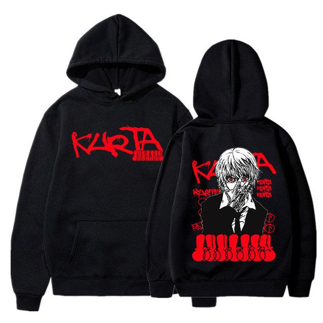 Anime Hunter X Hunter HxH Hoodies Manga Graphic Kurapika Cotton Long Sleeves Unisex Casual Oversized Hooded Sweatshirt Unisex Streetwear Tops