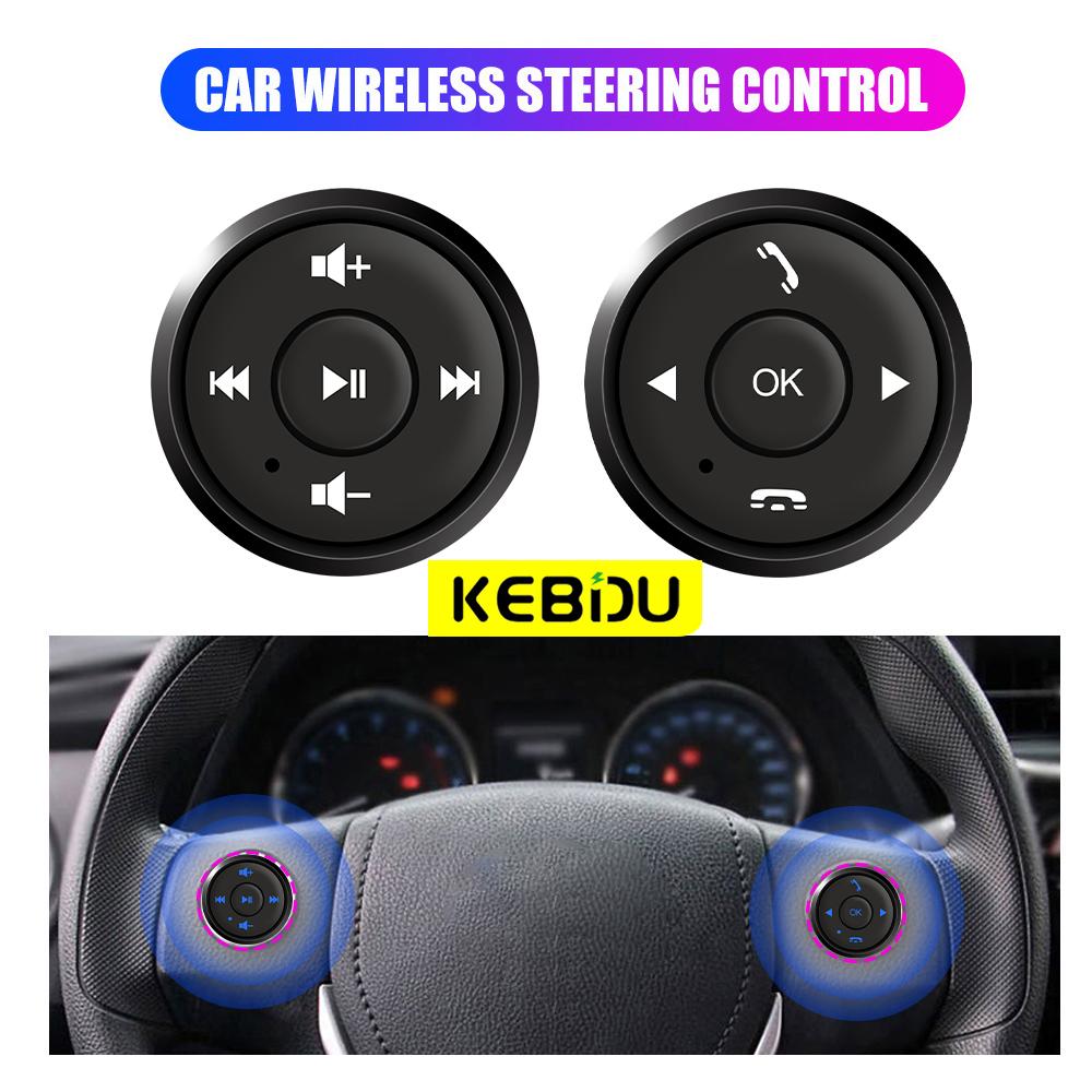 Wireless Car Steering Wheel Control Button 5 Keys for Car Radio DVD GPS Multimedia Navigation Head Unit Remote Control Button