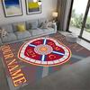 Custom Name Heart of Midlothian Carpet Rug for Living Room Bedroom Home Sofa Decoration,Kids play Non-slip Floor Mat