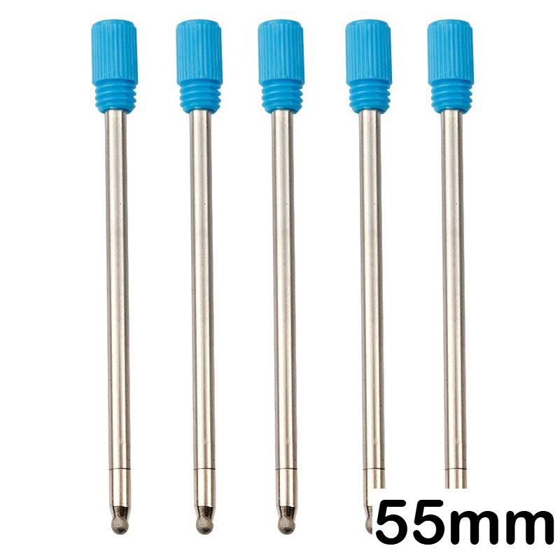 

50/10/5 PCS Metal Ballpoint Pen Refills Black Blue Pen Refills 55mm Pen Refill Gifts School Office Supplies Stationery