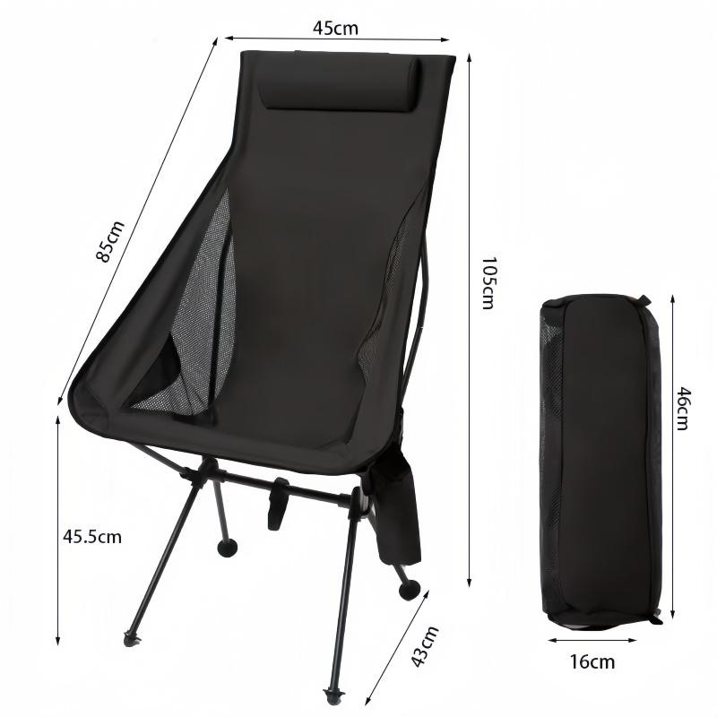 Přenosná skládací židle Moon Chair Outdoor Camping Hliníková slitina Rybářská židle Plážová taška na piknikový pohár Ultralehká skládací cestovní židle