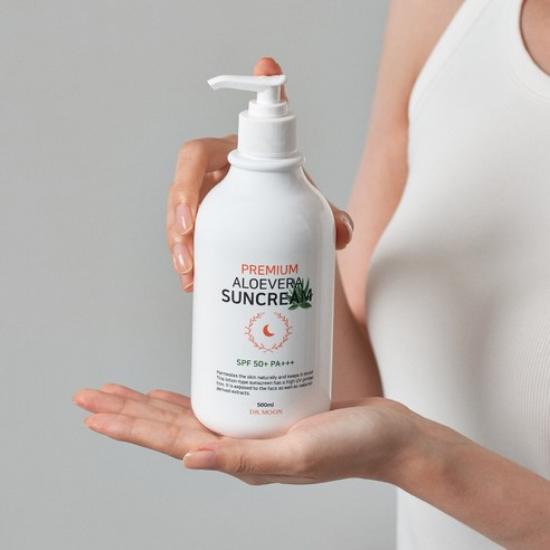 DR.MOON Advanced Premium Aloe Vera Sunscreen SPF50+ PA+++ - Korean Functional Cosmetic