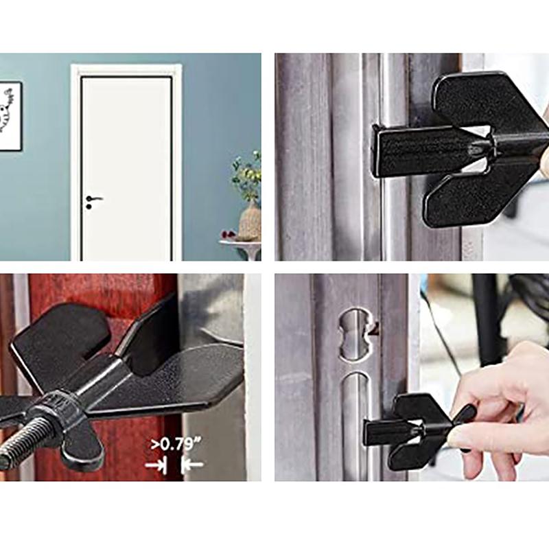 Door Lock Security For Travel | Heavy Duty Portable Door Lock Stoppers | Hotel Door Jammer Home Security Lock Latch Device Apart