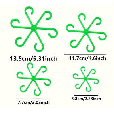 4Pcs Plant Fixing Clips for Green Plants and Flowers, Root and Stem Gathering Clips, Plant Climbing Support Frame, Gardening Tools