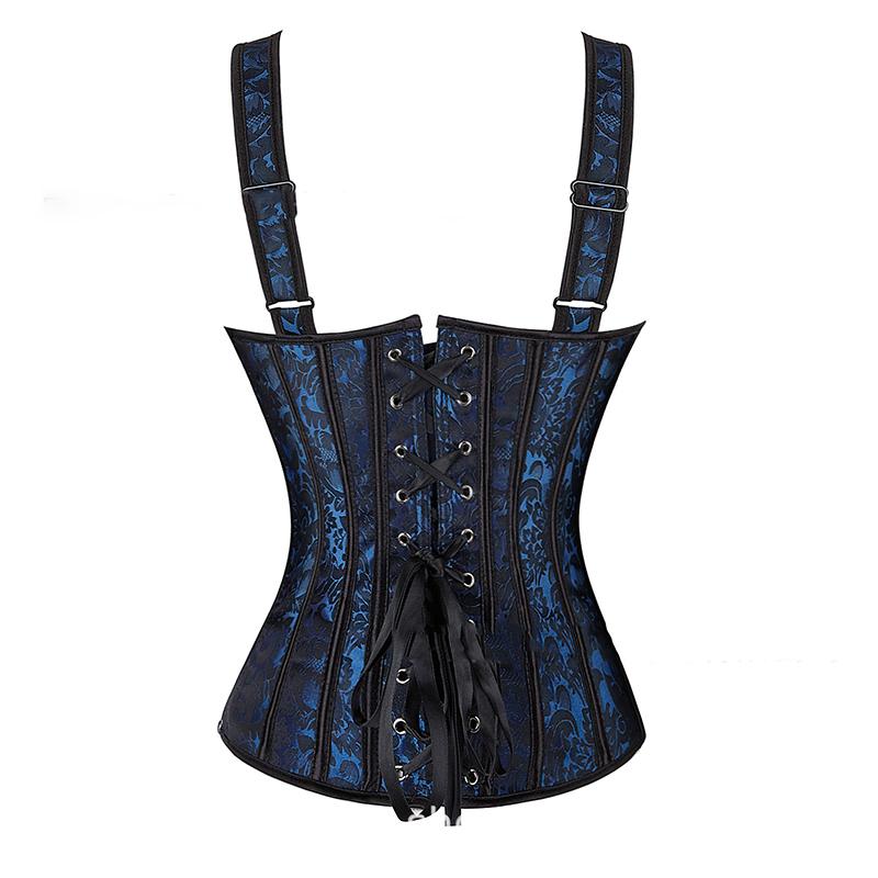 Steampunkový korzet s košíčky, zipem na boku a ramínky, overbust korzet, pasový trenér, bustier