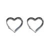 New Cold Wind Hollow Love Stud Earrings Women, Simple and Small Versatile Peach Heart Temperament Earrings Earrings