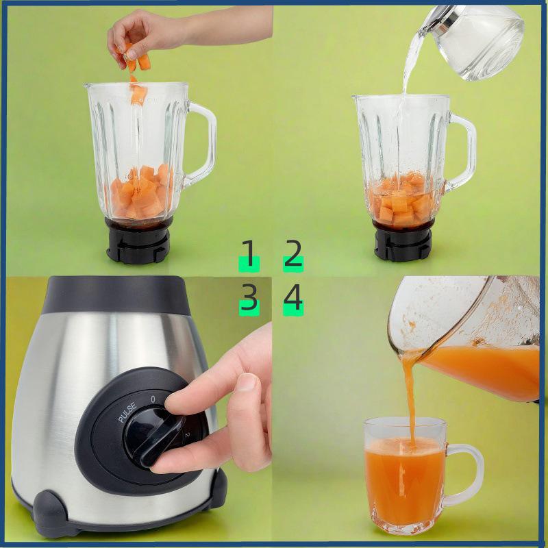 CrossBlender 2-in-1 Juicer & Mixer: Multifunctional Baby Food and Fruit Processor