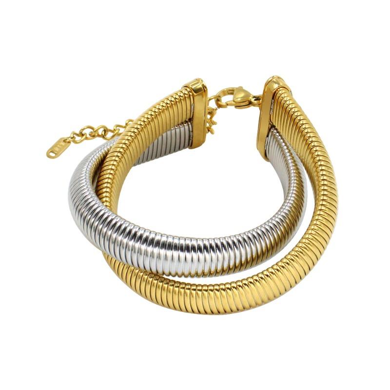 Mary Personalized Design Bracelet Necklace, Female Trend Stainless Steel Set Non-fading Bracelet, Collar Collarbone Chain