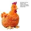 Anti Bite Plush Hen Toy Simulated Chicken Dog Toy, Squeaky Interactive Chew Teeth Grinding Toys for Puppies Corgi, Durable Resistant