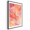 Poster - Fiery Colors - Dynamic Shapes In Colors Of Fire And Pink