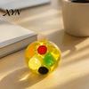 Non Rebound Squeeze Toys Clear Bar Toy with Fake Fruit Inside, Stress Relief Shapeable Flexible Sensory Stick Toy, Transparent Strip Figdet