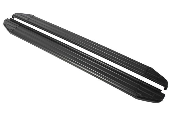 Marchepieds en aluminium - JJ-AUTOMOTIVE - Ford Ranger T6 - 2 pièces - ABE certificat - Noir