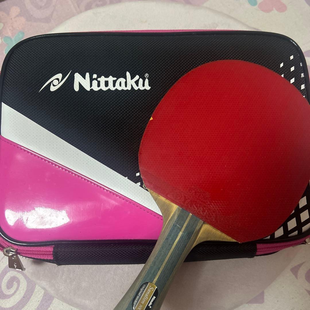 Used Nittaku table tennis racket with case