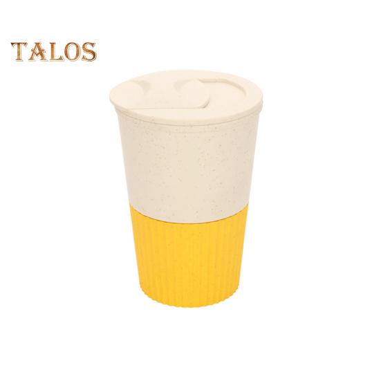 380ML Coffee Cup Food Grade Material High Temperature Resistant Thick Leakproof Anti-crack Travel Mug With Lid Reusable Non-slip Sleeve Outdoor
