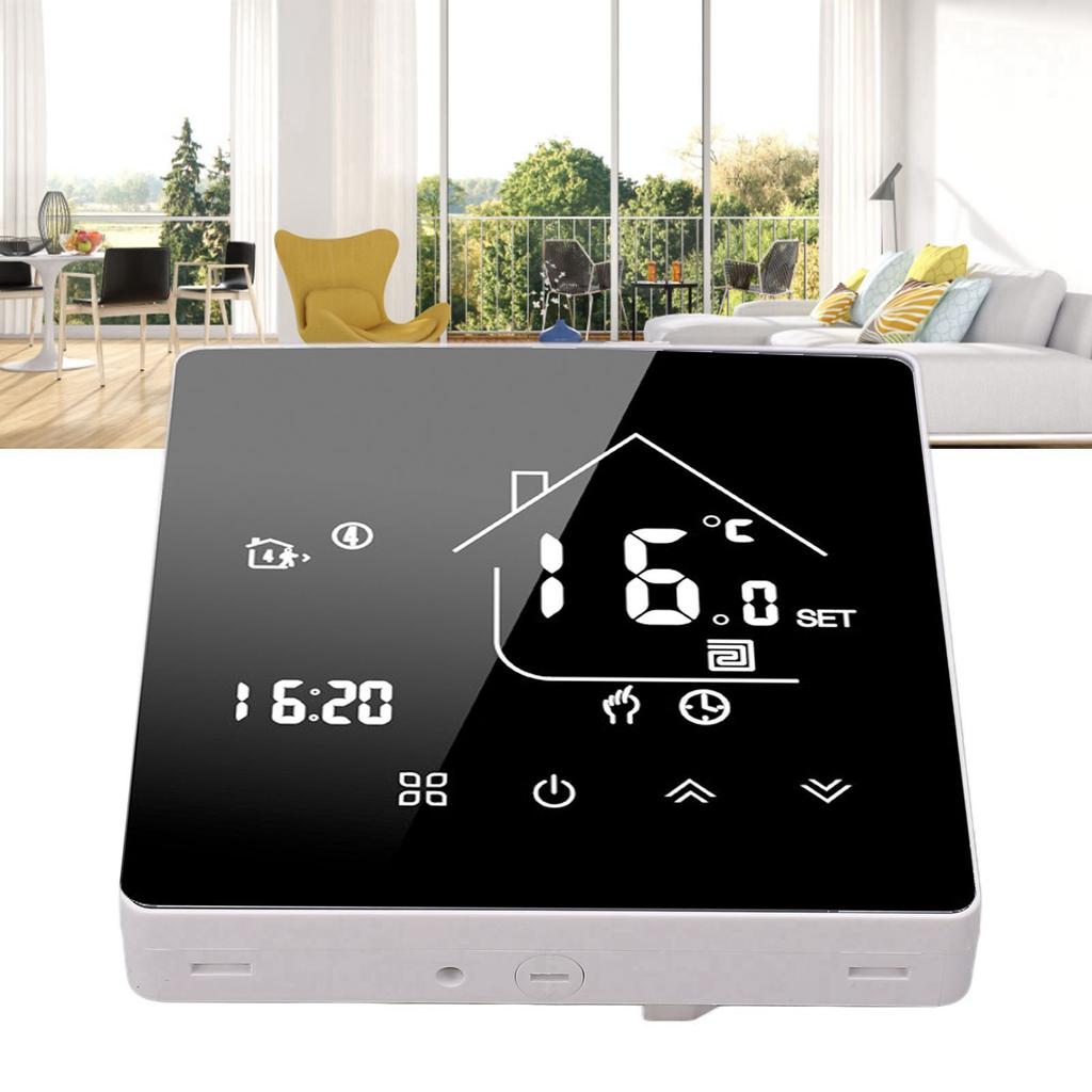 Digital Thermostat App Voice Control LCD Touch Screen Intelligent Electric Heating Temperature Controller for Home 95‑240V