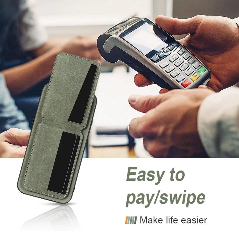 New Solid Color Leather Wallet Card Slot Bracket Shockproof Phone Case For Honor 200 Pro Lite 100 90 70 50 X8B X50i Back Cover