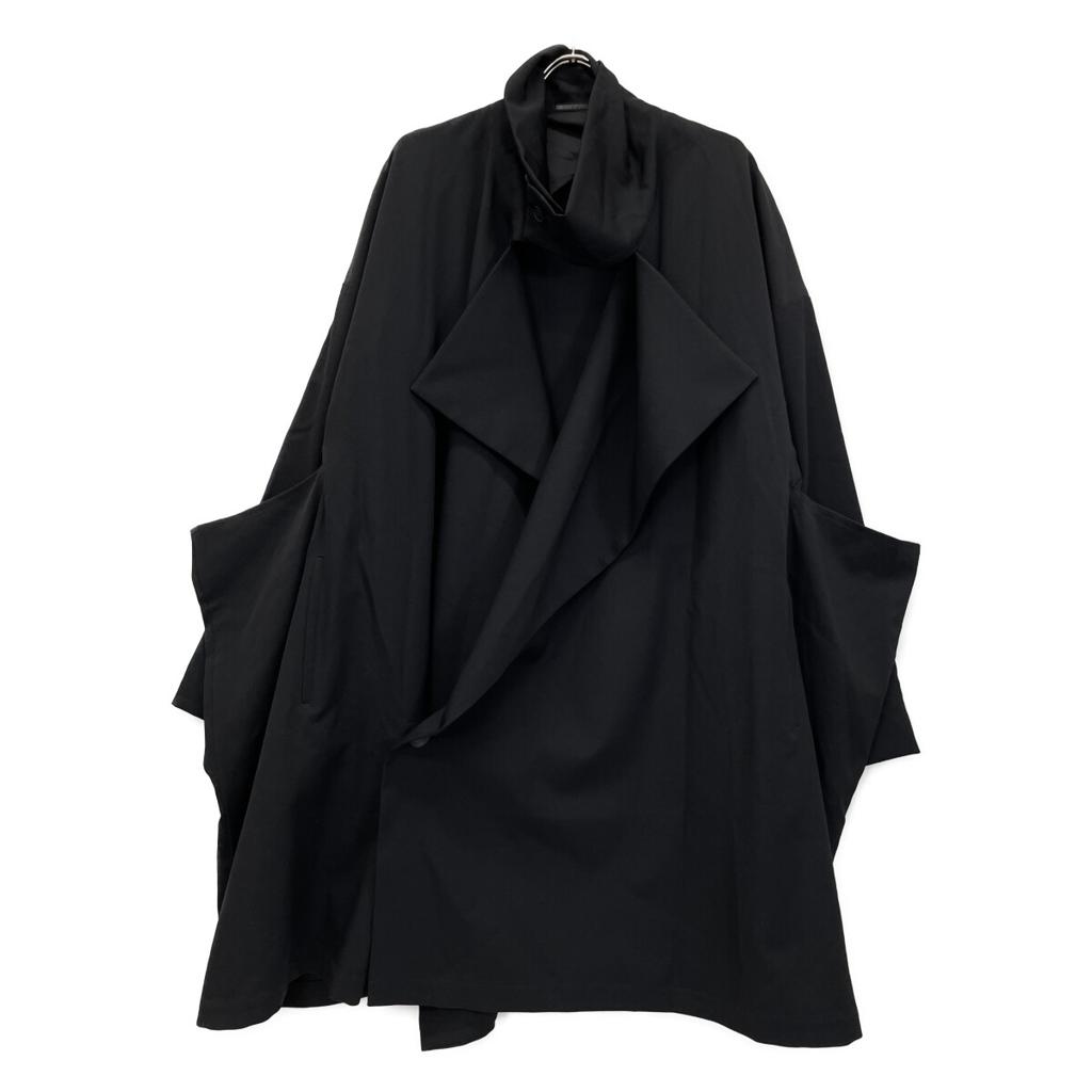 Yohji Yamamoto POUR HOMME 22AW HE-C09-100 Black Drape Coat coat 2 blackUsed