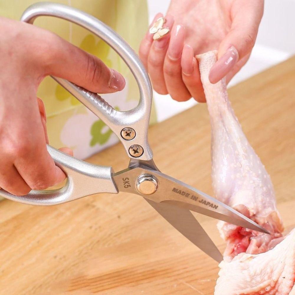 High Hardness Chicken Bone Scissors Stainless Steel Barbecue Scissors Kitchen Scissors Meat