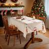Christmas Day Decorative Tablecloth Christmas Stockings Coffee Table Table Embroidery Tablecloth Atmosphere Table Cloth Party