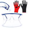 Rosfix Anti-Splinter Glasses Clear + Rosfix Work Gloves Rosfix / R.10 - 1 Pair