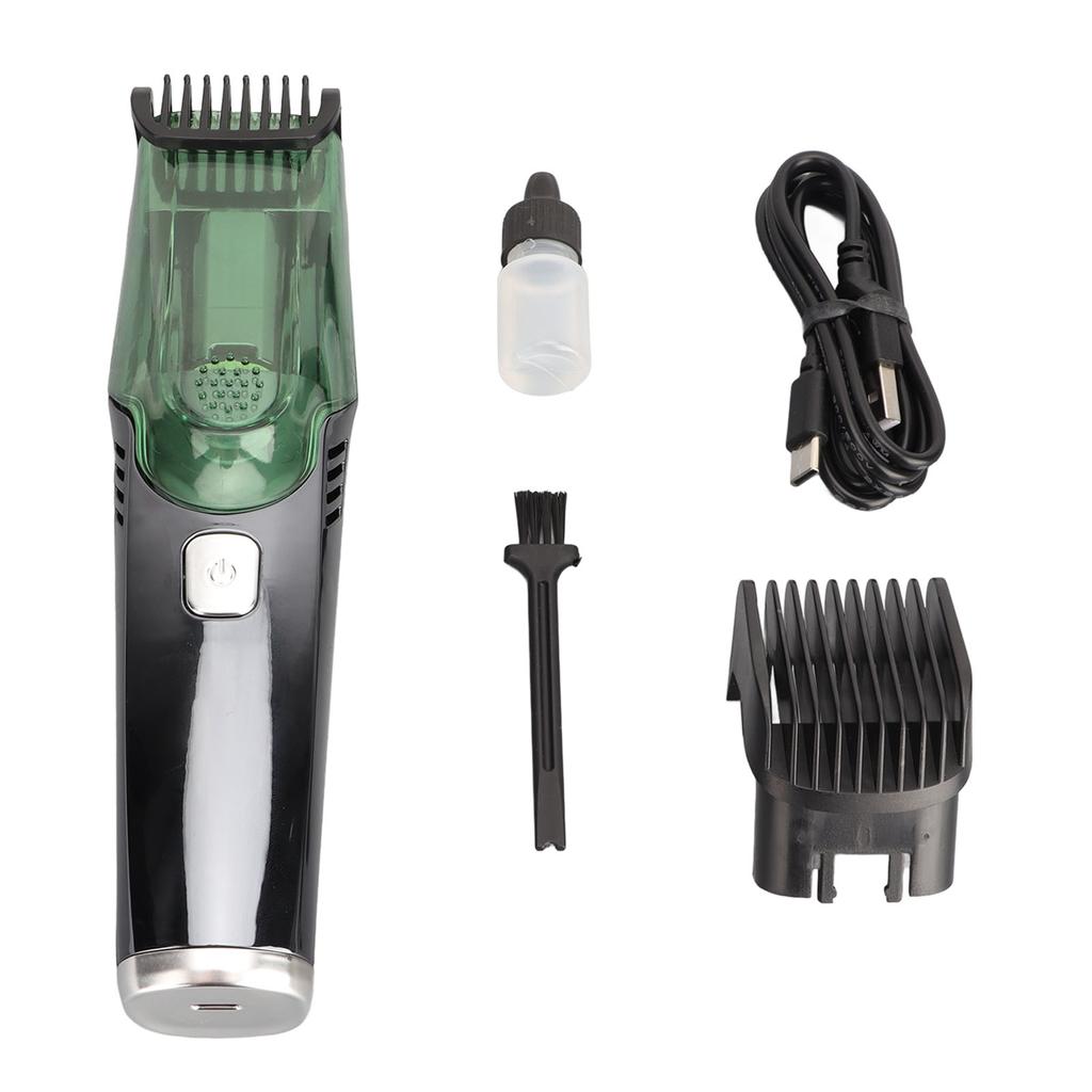 Electric Beard Clipper 2 Gears IPX6 Waterproof USB Rechargeable Hair Grooming Trimmer with LED